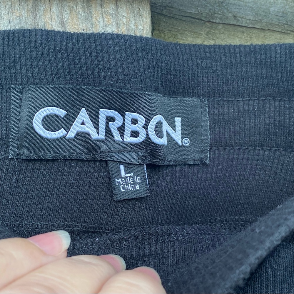 Carbon Side Snap black Breakaway Jogger Sweatpants with pockets size L - Picture 3 of 5